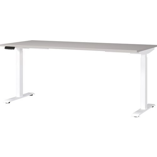 BUREAU RÉGLABLE ÉLECTRIQUE GW-JET - 180CM - CACHEMIRE/BLANC - GERMANIA