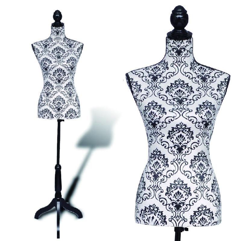 Buste de couture femme - hauteur réglable - taille 34-36 - noir et blanc - modèle 2002011_0