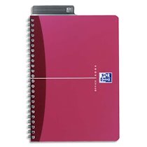 CAHIER RELIURE SPIRALE 21X29,7CM 100P PETITS CARREAUX PAPIER 90G COUVERTURE POLYPRO OFFICE - LOT DE 3
