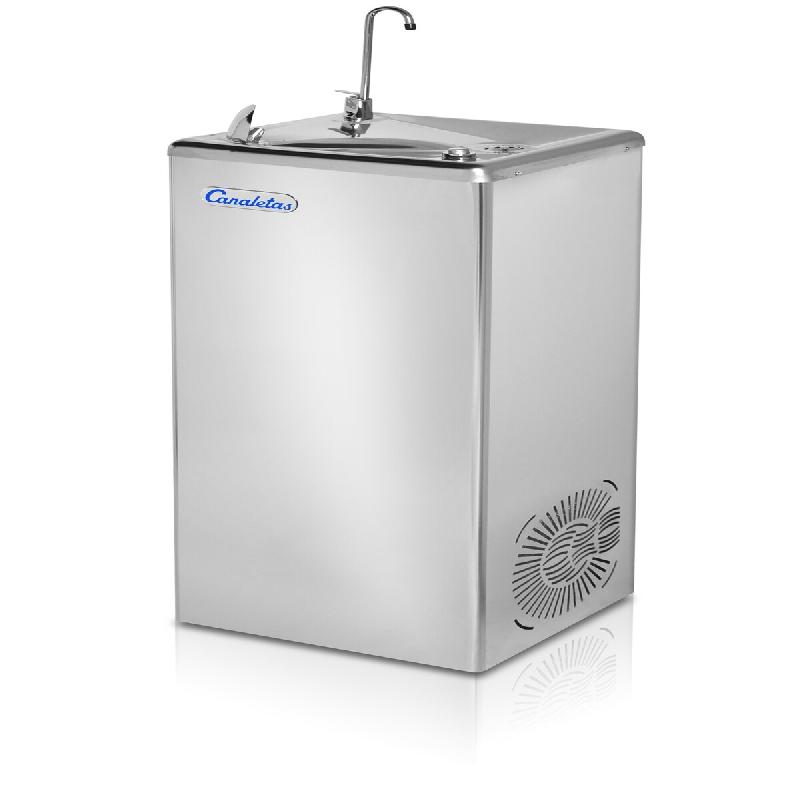 Canaletas Série 6  M-6APULV Fontaine réseau, eau froide avec jet, col de cygne et bouton poussoir - 8436629930107_0