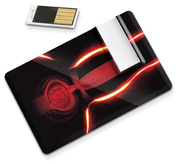 Carte USB personnalisée Sliding - ultra-fine 1.6mm - marquage intégral - USB 2.0_0