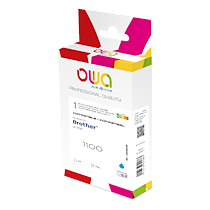 CARTOUCHE D'ENCRE REMANUFACTURÉE OWA - STANDARD - CYAN - POUR BROTHER LC1100 C