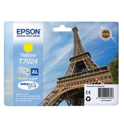 Cartouche Epson T7024 jaune pour imprimantes jet d'encre_0