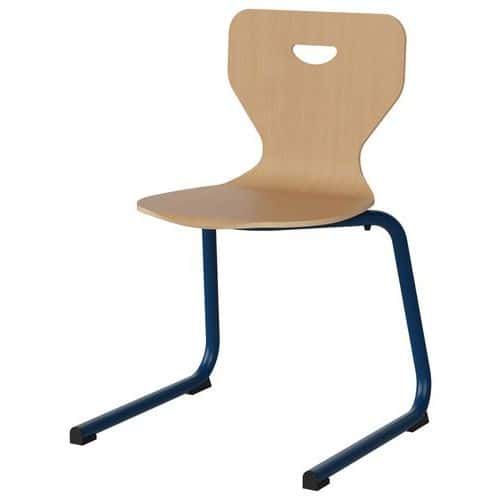 CHAISE MALIBU AST - T6 - COQUE HÊTRE / ALU BLEU 5005 - MANUTAN EXPERT