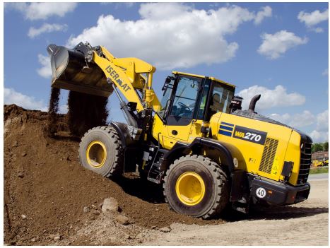 Chargeuse sur roues polyvalente - KOMATSU WA270-8, 2300 L - travaux de reprise, déblayage et nivellement - disponible en location_0