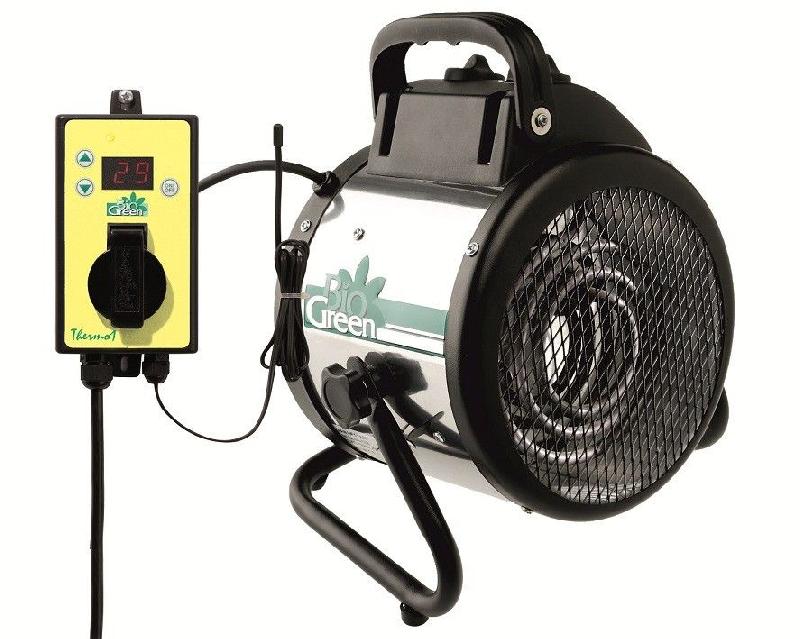 Chauffage électrique pour serre - 2000W, thermostat inclus, IPX4_0