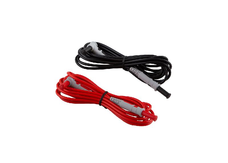 CHAUVIN ARNOUX - Jeu de 2 cordons silicone - 1 rouge, 1 noir - longueur 3m pour contrôleur de machines et tableaux CA 6161 et CA 6163_0