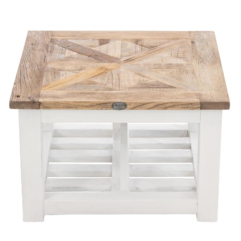 CLP Table basse Bastrop en bois avec espace de rangement Nature - marron Bois manufacturé 318029_0