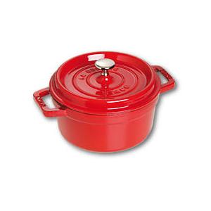 COCOTTE EN FONTE RONDE 10 CM ROUGE CERISE - STAUB - VITAMINES