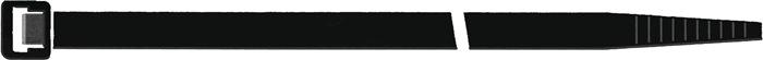 Collier de câblage longueur 360 mm largeur 7,5 mm polyamide 6.6 noir 100pcs/sachet SAPISELCO_0