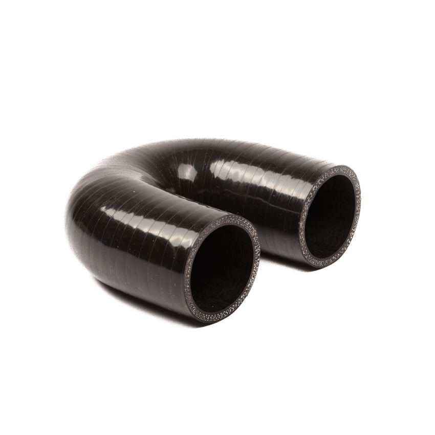 COUDE SILICONE NOIR 180 DEGRÉS DN=65MM L=100MM