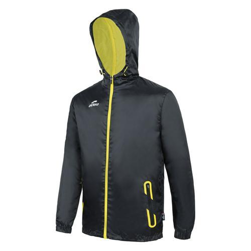 COUPE VENT ZEPHYR ENFANT - ELDERA - NOIR/JAUNE