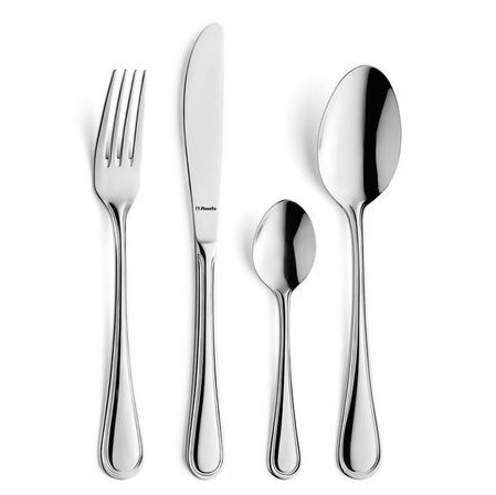 COUTEAU À STEAK EN INOX 18/0 2MM - LOT DE 6  - AMEFA - HELENA