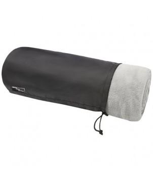 COUVERTURE LILY EN POLAIRE MOLLETONNÉE RPET CERTIFIÉE GRS GRIS - GOODIES ÉCOLOGIQUES