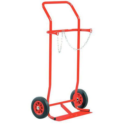 DIABLE EN ACIER PORTE-BOUTEILLES 200 KG - ROUE CAOUTCHOUC - FIMM