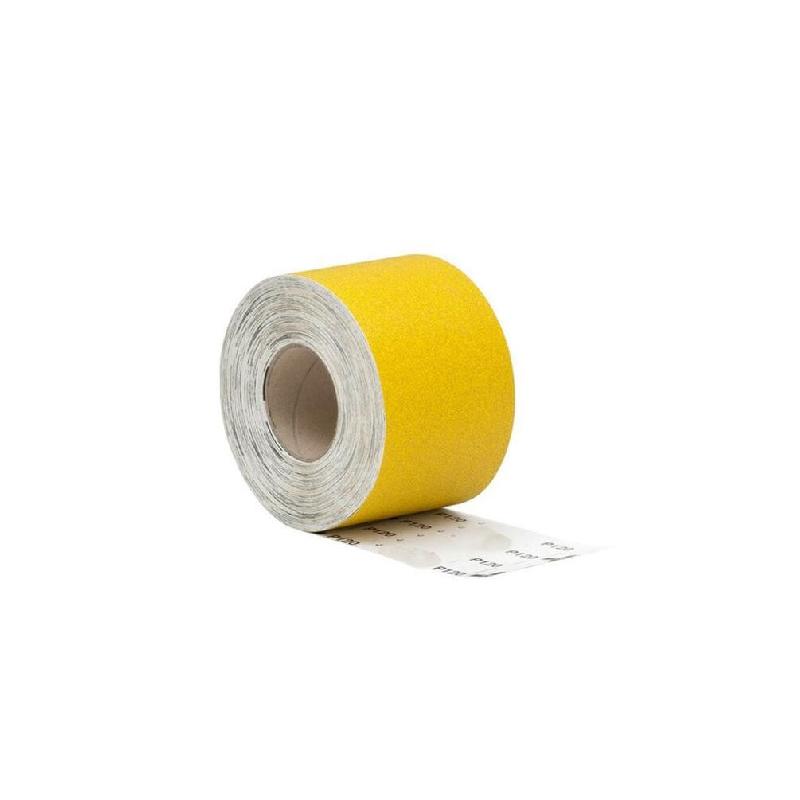 DIAMWOOD EXPERT EN EQUIPEMENT Rouleau Papier Corindon Jaune 115 mm x L. 25 m - GR 100 - Pour Plâtre, Peinture, Vernis, Mastic - Diamwood - jaune 3664_0