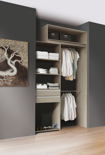 Dressing Astucio 12.18 Driftwood - avec tringle penderie_0