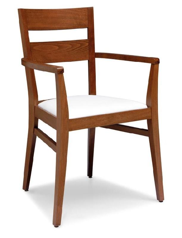Fauteuil Flavia - Châssis bois et assise rembourrée_0