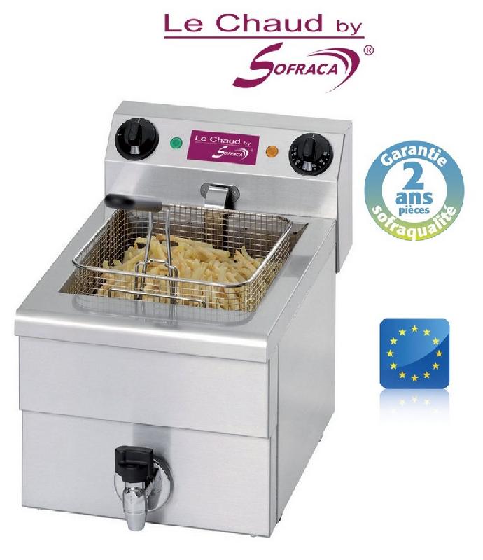 Friteuse électrique professionnelle monophasée de table - 10 litres - modèle ACFE101N - Puissance 3600W_0