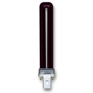 Lampe compacte G23 7W /08 BLB lumière noire - UV 370nm pour détection et effets spéciaux_0