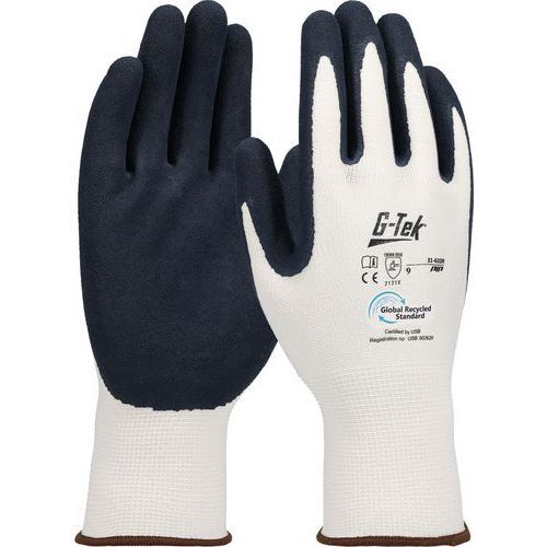 GANTS DE MANUTENTION TRICOTÉS PET AVEC POIGNÉE ENDUCTION LATEX - TAILLE 12