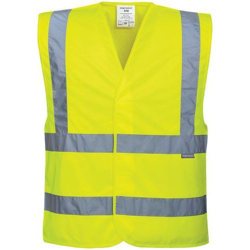 GILET HAUTE-VISIBILITÉ DOUBLE CEINTURE C470 JAUNE 7XL - PORTWEST