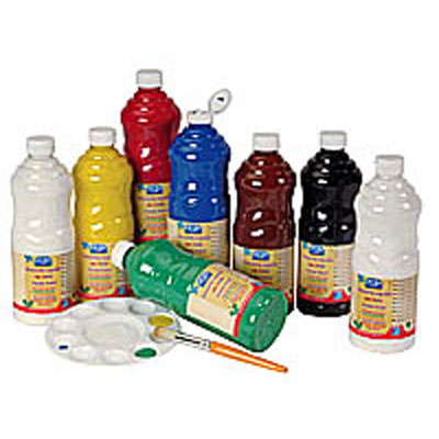 GOUACHE LIQUIDE - 1 LITRE - COLOR & CO - VERT FRANC ECOLE