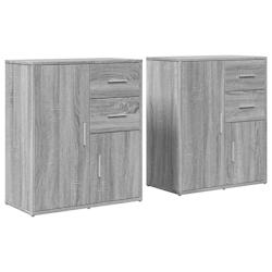 Helloshop26 - Buffet bahut commode armoire meuble de rangement organisateur cuisine salle de séjour salons lot de 2 sonoma 60 x 31 x 02_0036958 - 300_0