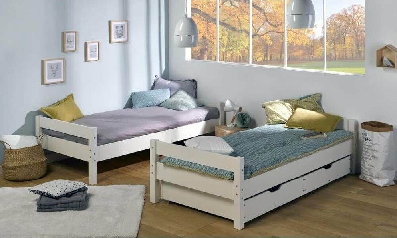 LIT SUPERPOSÉ IRIS  GRIS ANTHRACITE 90X190 CM