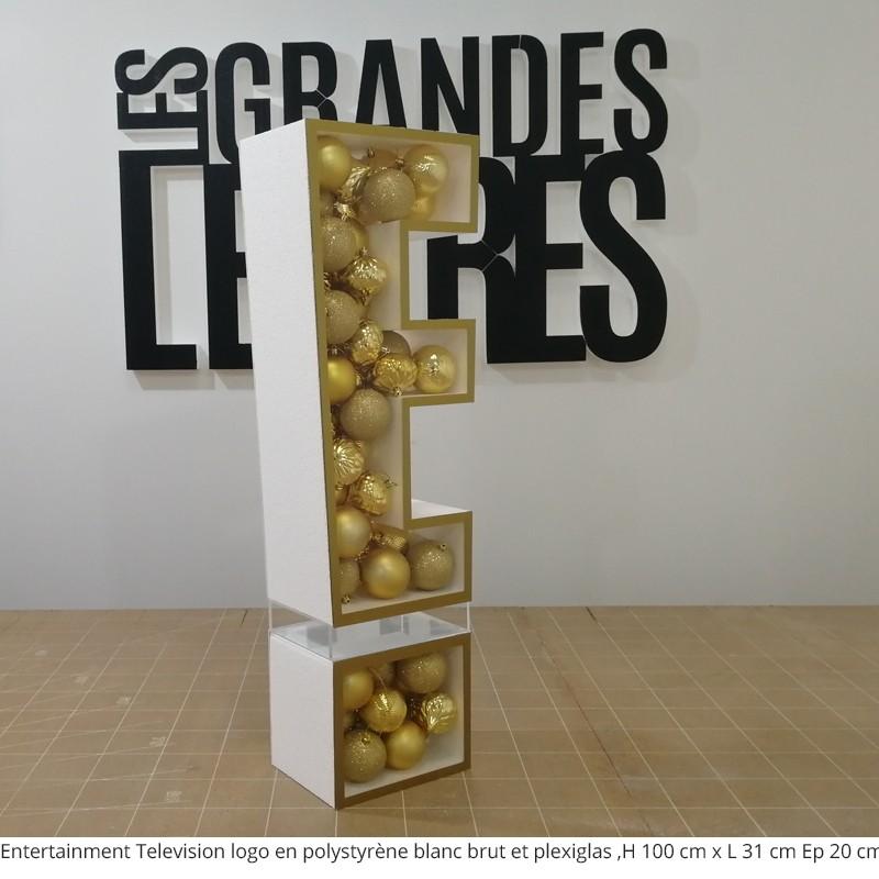 Logos polystyrène à remplir - Peint sur toutes les faces (Fabrication en 7 jours ouvrés + Livraison), Or, Logo_0