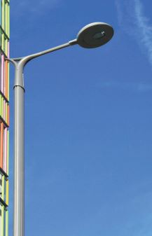 Mât d'éclairage public Lorezo - aluminium léger et résistant avec profil rond nervuré_0