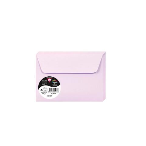 LOT DE 4 - PAQUET DE 20 ENVELOPPES POLLEN 114X162MM 120G/M2 - LILAS