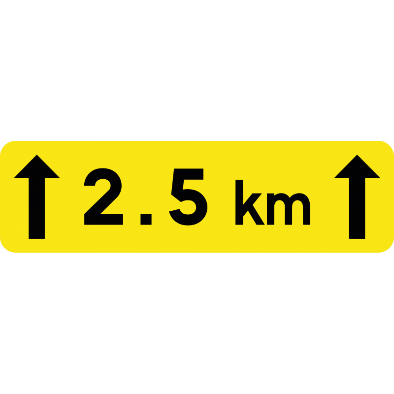 Panonceau indication d'étendue KM2_0