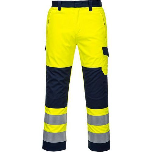 PANTALON MODAFLAME HAUTE-VISIBILITÉ MV46 S BLEU/JAUNE - PORTWEST