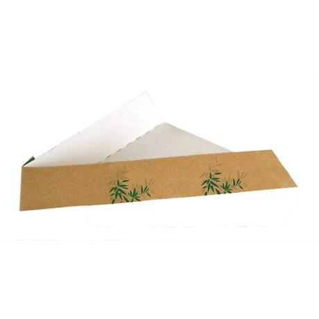 PELLE TRIANGLE À PIZZAS FEEL GEEN 21X16.5X3.5 CM CARTON MARRON (VENDU PAR 1200)