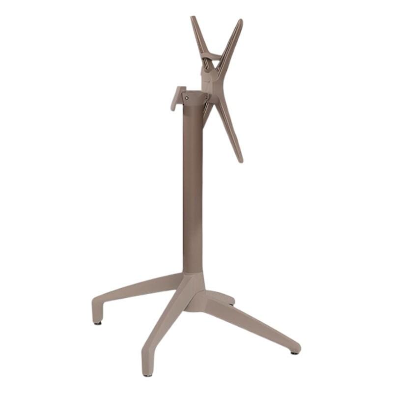 Pied GALAXIE Pliable en aluminium et polypropylène pour extérieur - TIGAONE - marron 3701680310201_0
