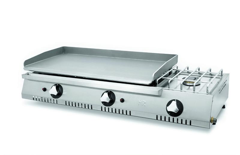 Plancha à gaz professionnelle - PLC8100RTF - Plaque 15mm en acier rectifié, 12 800-3300W_0
