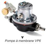 Pompe pneumatique à membrane VP - Simple effet - Gamme classique Kelva - Débit 6 à 12 L/min_0