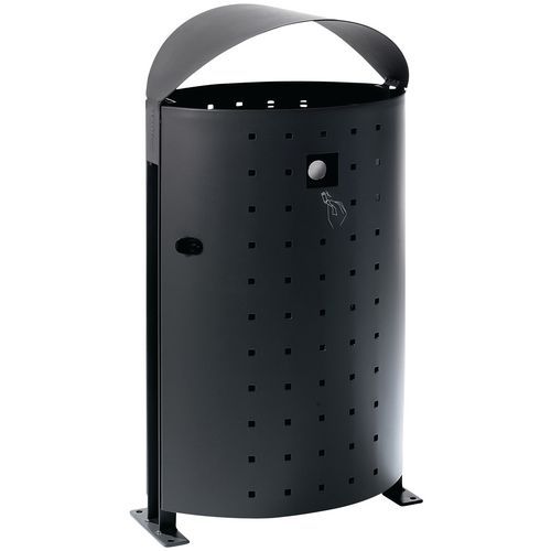 POUBELLE D'EXTÉRIEUR DARA 95 LITRES ET CENDRIER - BENITO