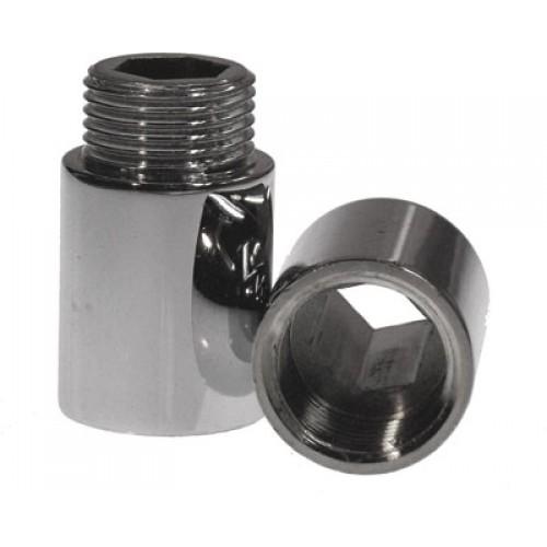 RALLONGE CHROMÉE MÂLE / FEMELLE , 6 PANS INTÉRIEURS, 15/21 LONGUEUR 25 MM RIQUIER