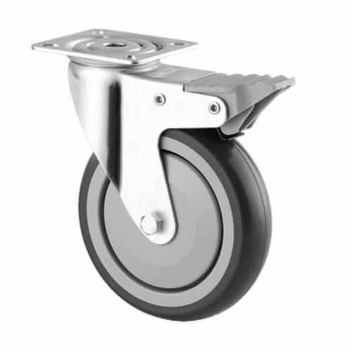 ROULETTE PIVOTANTE SUR PLATINE AVEC BLOCAGE - DIAMÈTRE 125 MM TENTE
