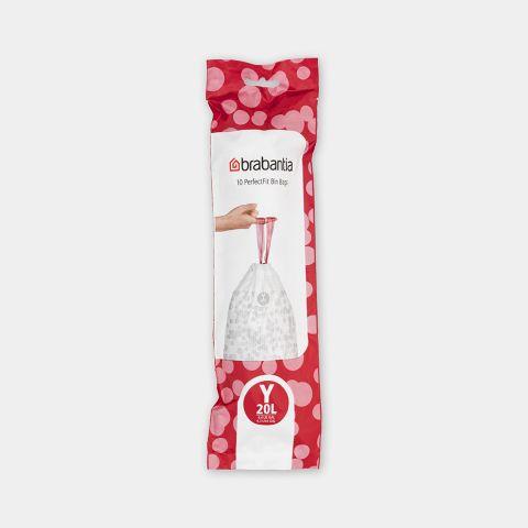 Sacs poubelle PerfectFit Brabantia - Code Y (20 litres) - Rouleau de 10 sacs_0