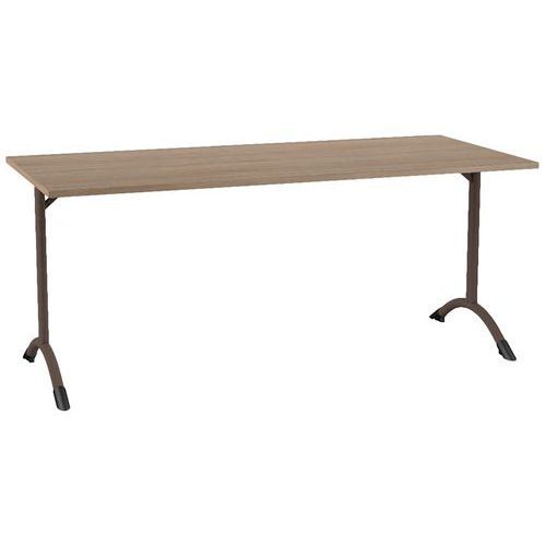 TABLE SARA 180X80 CM FIXE T6 STRAT DL CHÊNE HONGRIE NOISETTE - MOBIDECOR