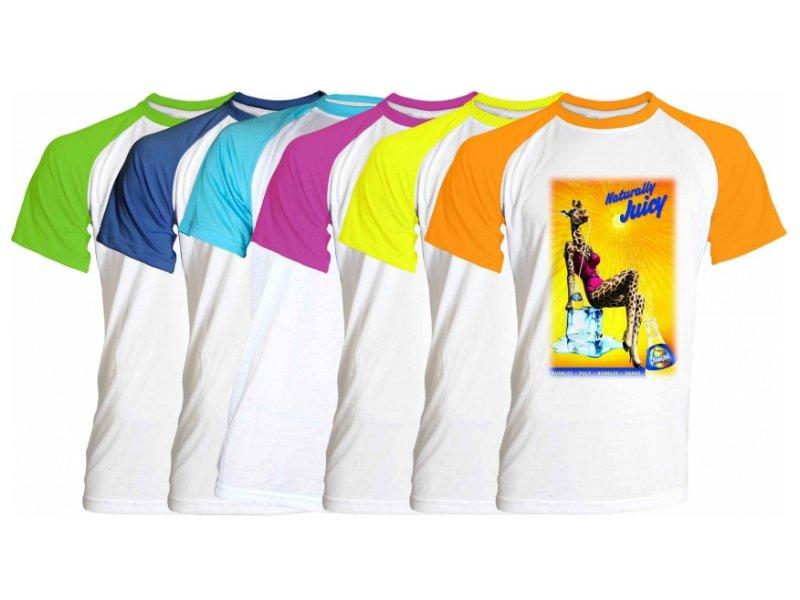 Tee-shirt bicolore gamme 'Fun' - 100% polyester - personnalisable - 6 couleurs disponibles_0