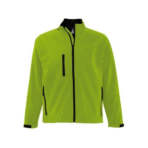 VESTE SOFTSHELL CLASSIC CLUB HOMME VERT FLUO