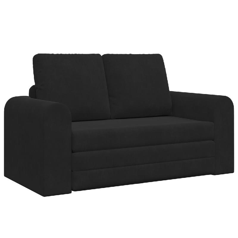 VidaXL Canapé-Lit 60cm Noir Velours Modèle Lermontel - 4106688_0