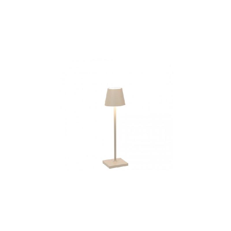 Zafferano Lampe De Table Led Rechargeable Et Dimmable Poldina Pro Micro Sabbia Avec Autonomie Jusqu'À 12 Heures - gris 8054144506524_0