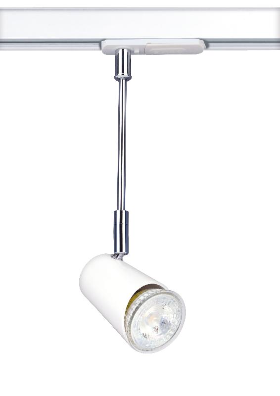 4385 - Judy 129 GU10 LED 36° 5,5W 3000K blanc avec tige - Spot pour rail - Aric_0