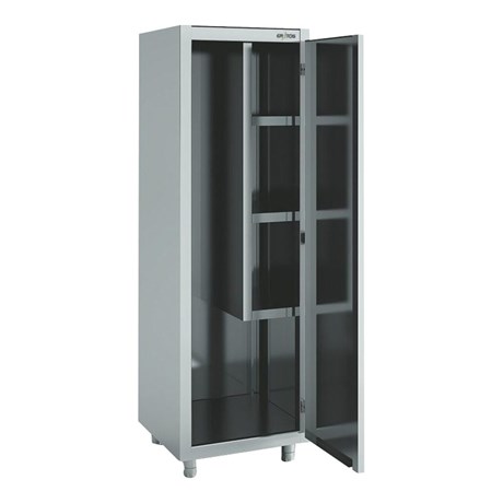 ARMOIRE D'ENTRETIEN INOX PORTE BATTANTE APL-60