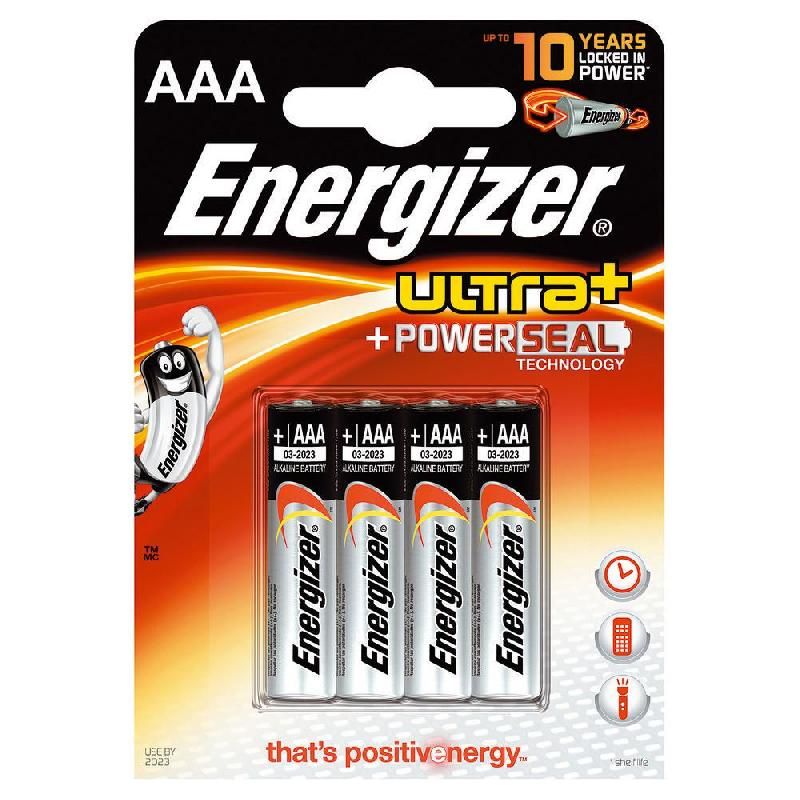 ENERGIZER PILE ENERGIZER ALCALINE ULTRA + - AAA - LR3 (PRIX À L'UNITÉ)